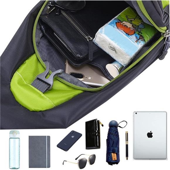 Peicees Water Resistant Sling Bag Crossbody Chest Pack One shoulder Backpack - Picture 4 of 7